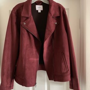 Old Navy Sueded-Knit Moto Jacket - NWOT